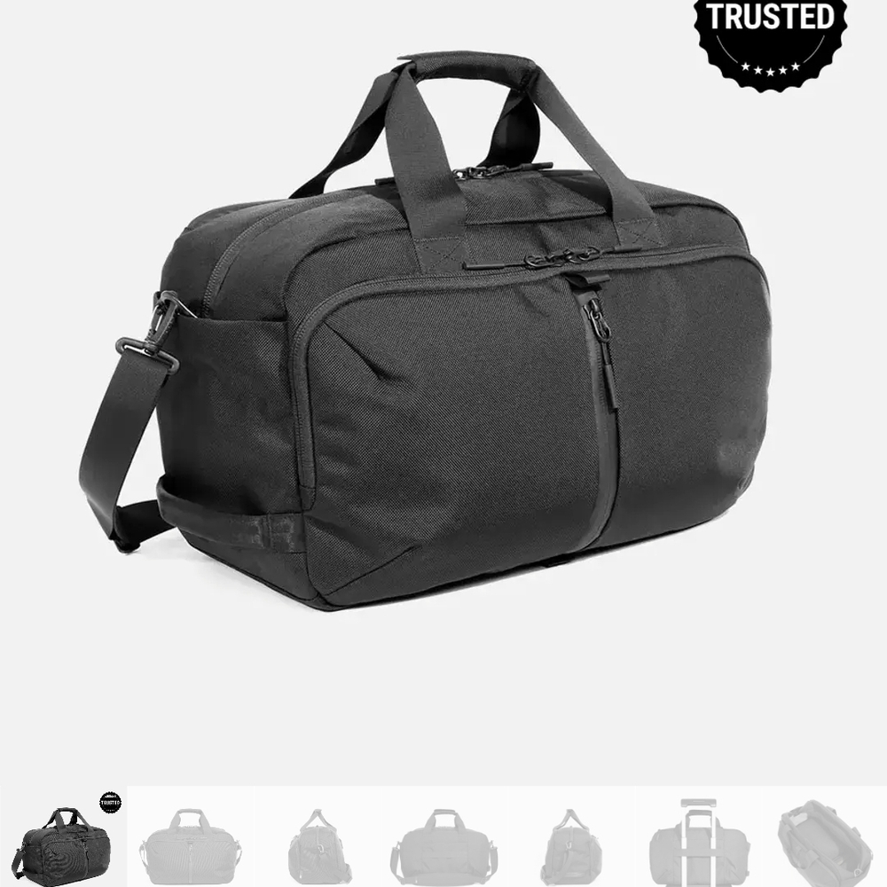 Stylish Black Duffel Bag for Men